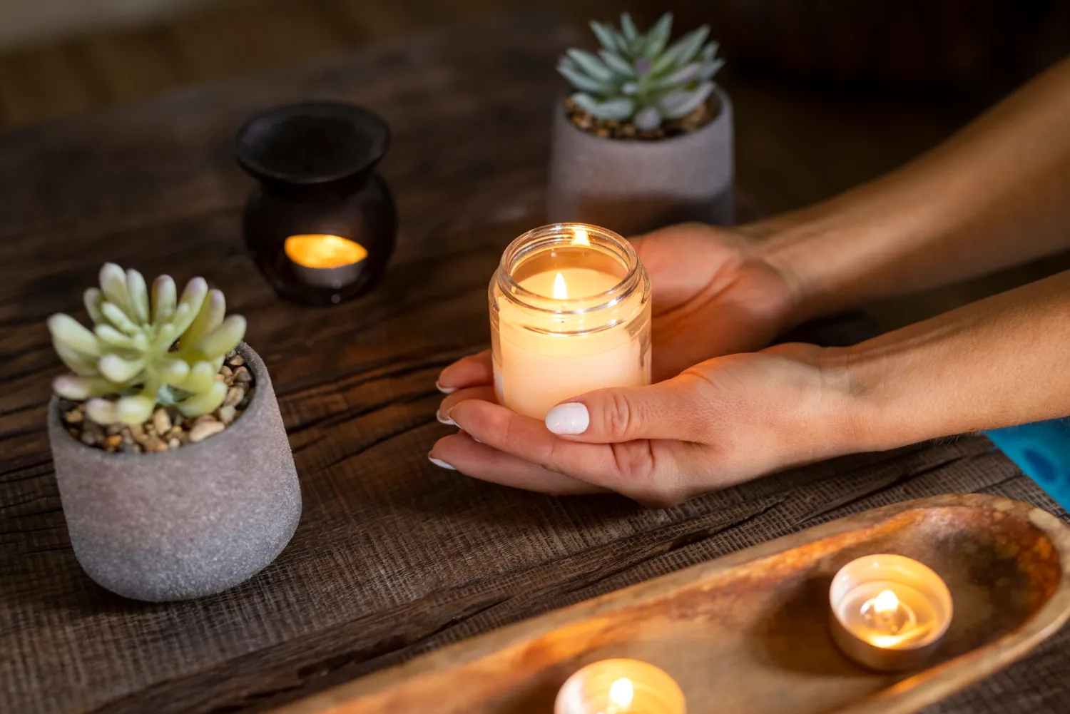Coleção de velas aromáticas artesanais Maison Leal
